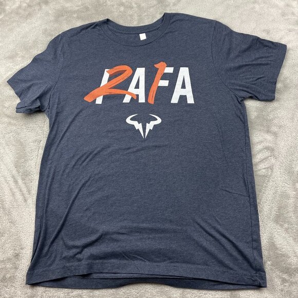 Bella Canvas Tops - Bella Canvas Rafa Tennis Short Sleeve Tee Shirt Women's Size Large